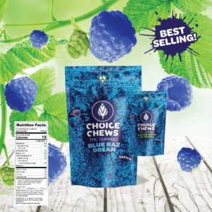 Choice Chews Blue Raz Dream THC Gummies