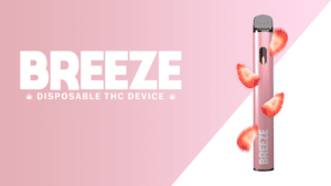 Breeze Canna Strawberry Cream THC Disposable Vape Pen Product Image